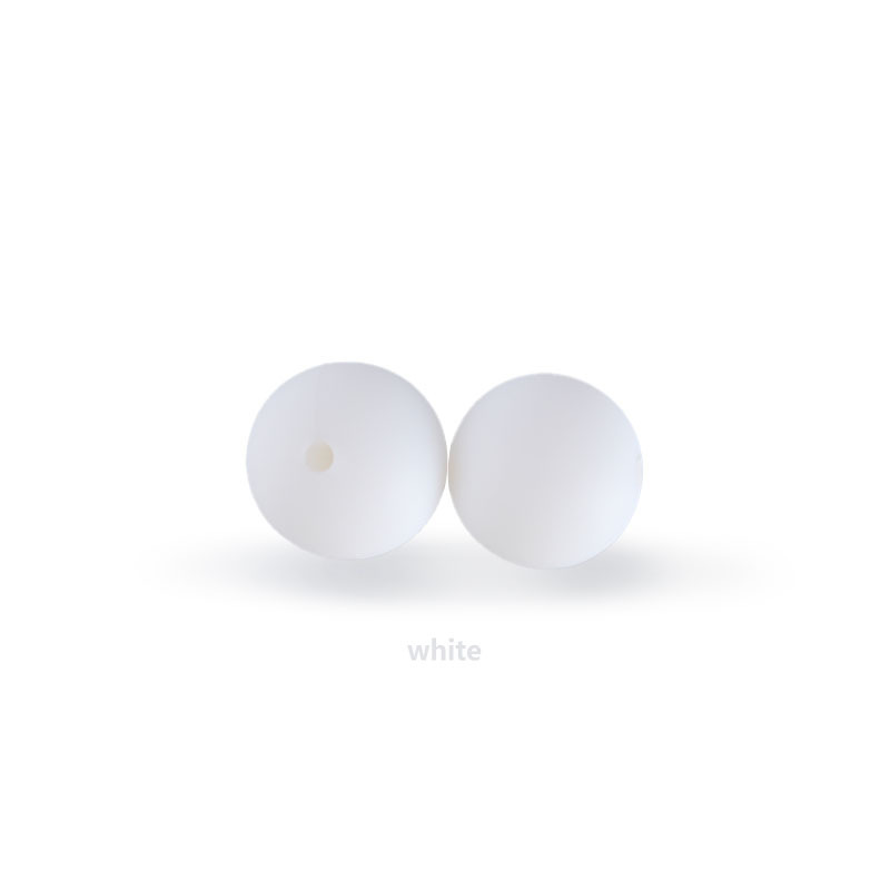 15mm cuentas de silicona molar juguete teether pulsera collar de cadena de chupete accesorios Amazon DIY accesorios de la joyería