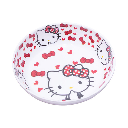 Melamine resin tableware, 5-inch snack plate, cartoon cute creative fruit plate, anti-fall melamine imitation porcelain round plate