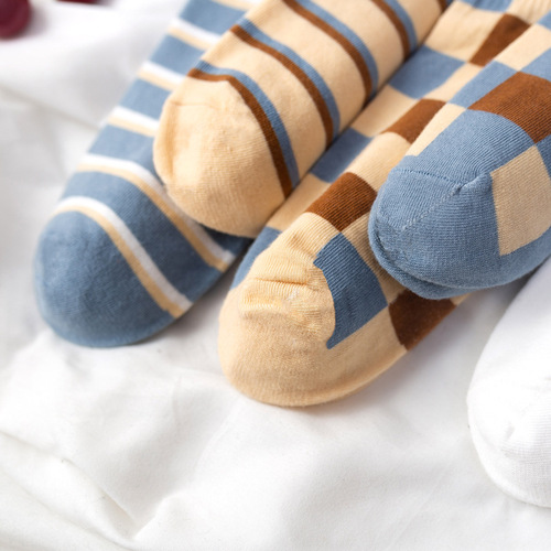 New women's pure cotton mid-calf socks, spring and summer Ins trendy socks, sports long socks, Japanese college style 100% cotton women's socks