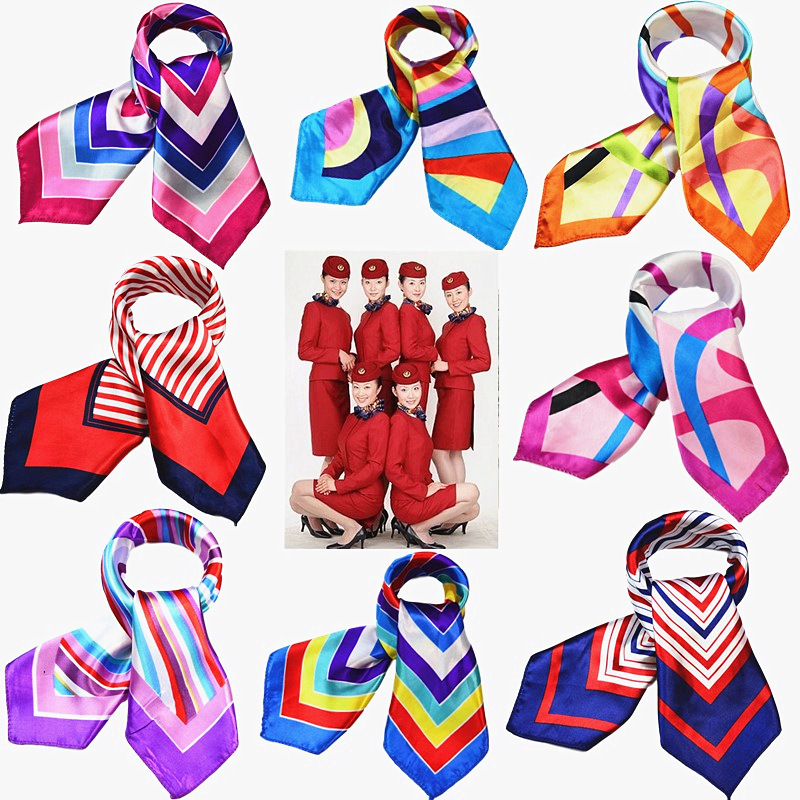 Striped Professional Small Square Scarf Sanding 50 Small Square Scarf Silk-like Printing Decorative Scarf Gift Scarf Wholesale Striped Professional Small Square Scarf Sanding 50 Small Square Scarf Silk-like Printing Decorative Scarf Gift Scarf Wholesale