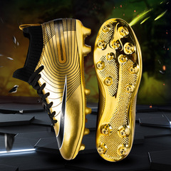 Zhenzu Children's Football Shoes Men's High Top Golden Spike Shoes Wholesale Dropshipping