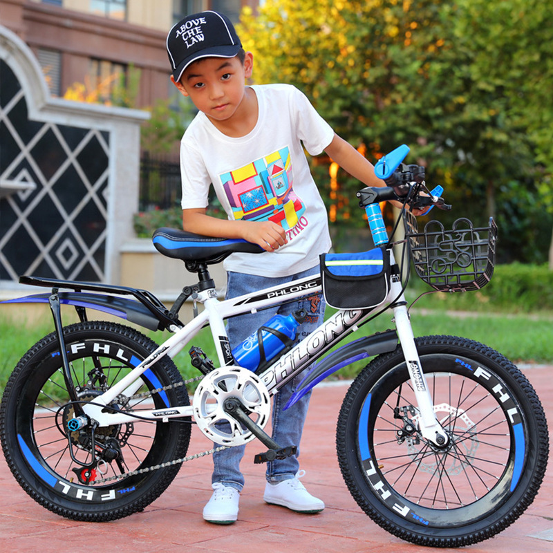 One piece of substitute colorful double disc brake children's mountain bike student cross-country 22 inch highway variable speed men's and women's bicycle