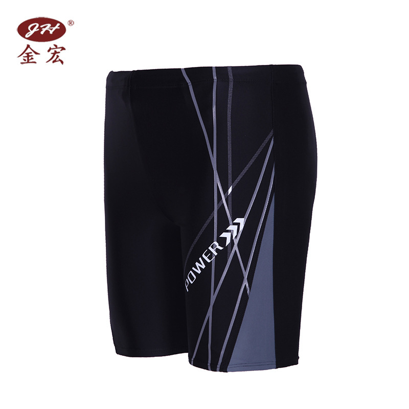 Jinhong Swimming Trunks European and American Mid-Length Five-Point Boxer Swim Trunks Men's Hot Spring Swimming Trunks Men's Manufacturer