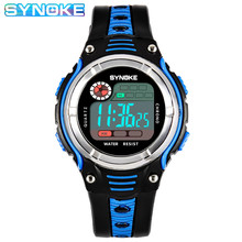 时诺刻品牌手表双大表盘色带新款学生儿童运动防水电子表现货批发