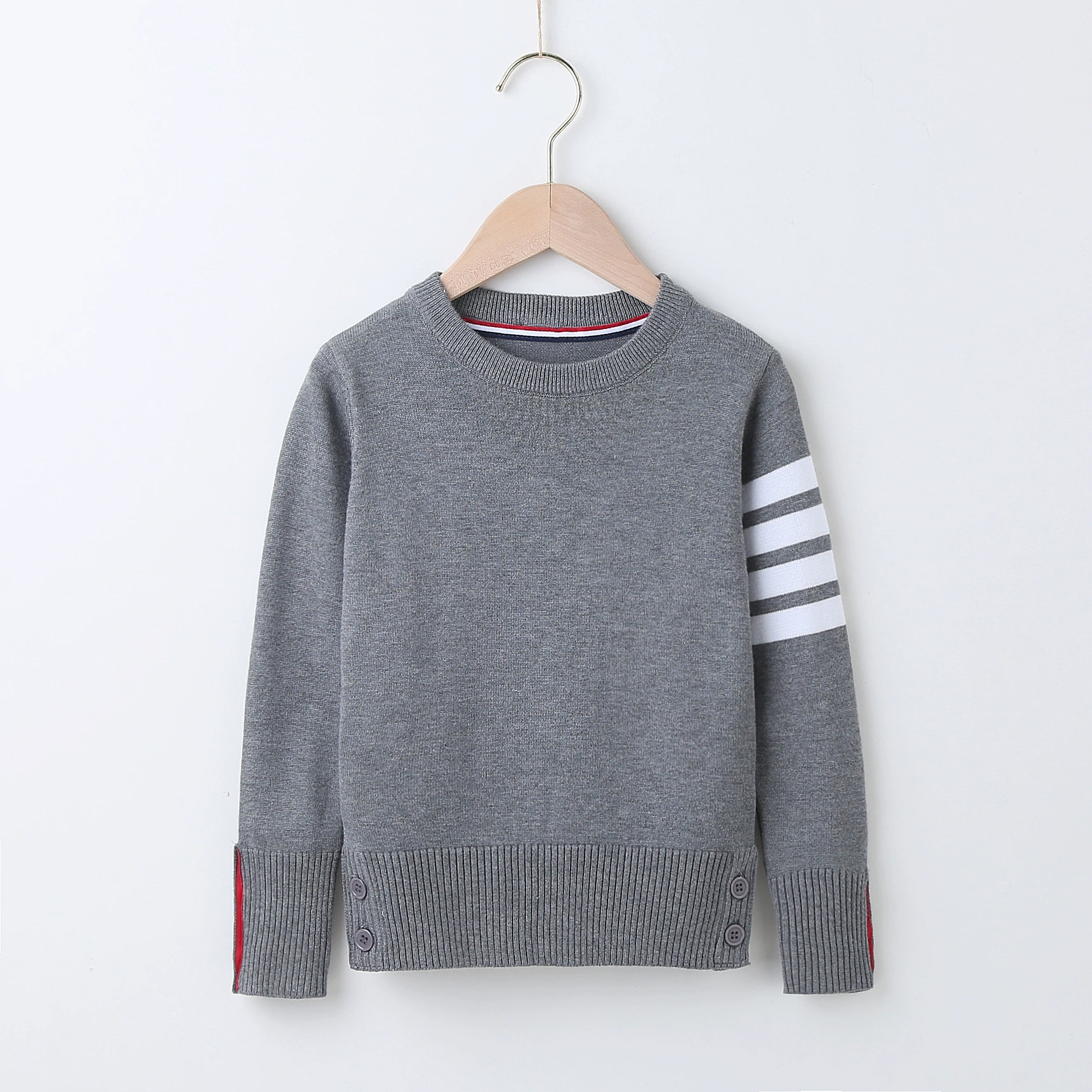 Autumn children's brand sweater for men and women, knitted base body-friendly long-sleeve, internet celebrity, Korean style