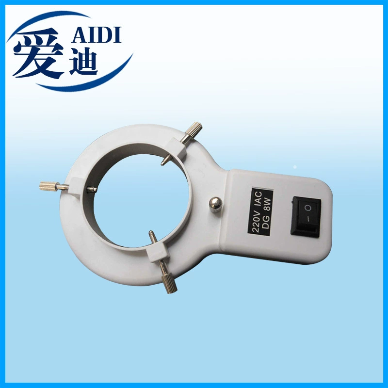 Флуоресцентная лампа-кольцо для микроскопа TY-60, 220В 8Вт, белый свет, стеклянная трубка, 10 комплектов аксессуаров для микроскопа