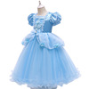 Summer small princess costume, dress, 2021 years, with short sleeve, children's clothing