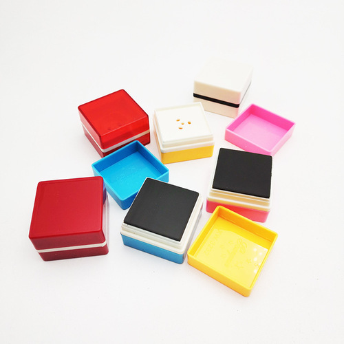 White Square Shell Macaron Color Cartoon Teaching Anime Peripheral Patterns Handnote Light-Sensitive Stamp Material Wholesale