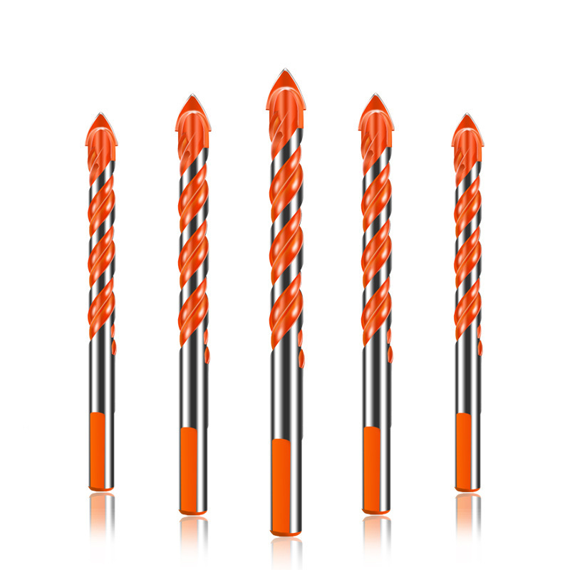 High-quality tungsten steel alloy twist Triangle drill all-ceramic tile glass wood red drill hole opener multifunctional