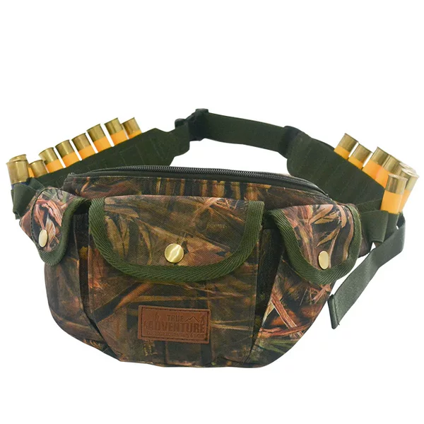 True Adventure Outdoor Oxford Cloth Waist Bag 20-Hole Multifunctional Waist Bag Adjustable Tactical Bullet Bag