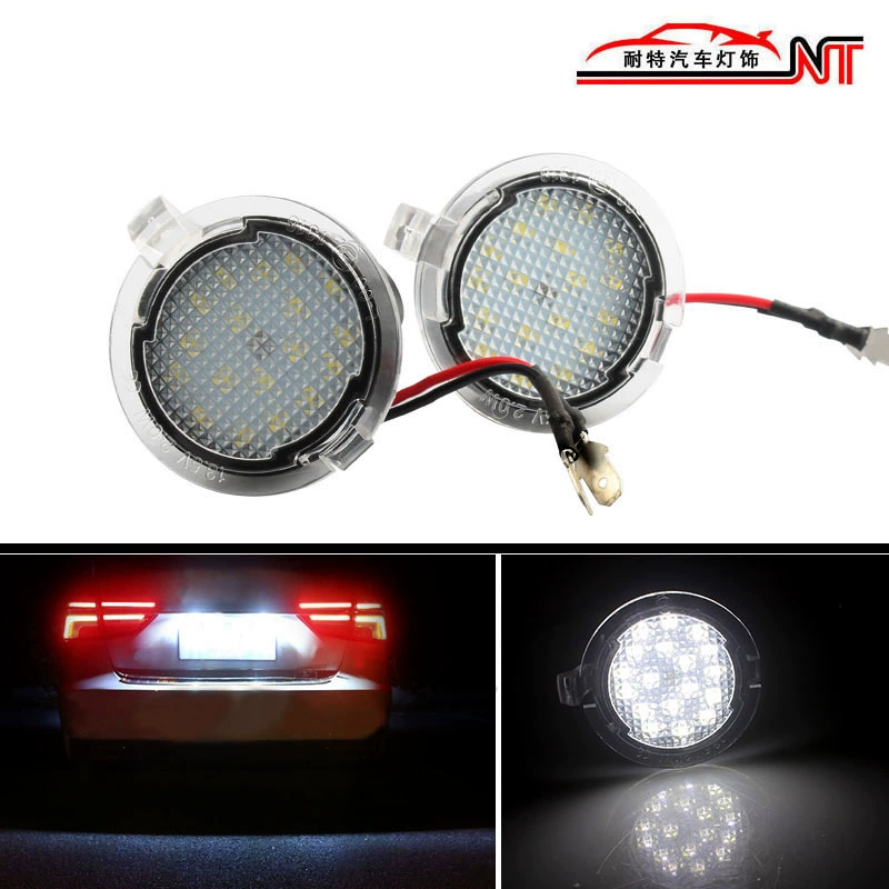 Подходит для Ford Mondeo Taurus Explorer Дорожный шейкер Зеркало заднего вида Светодиодный напольный светильник Освещение номерного знака