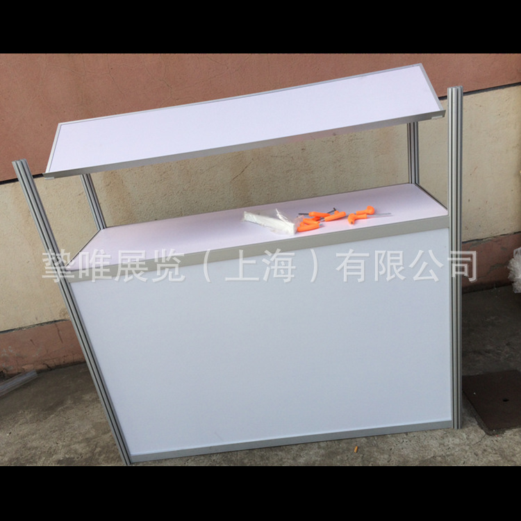 展览会款式八棱柱方柱玻璃发光样品展柜18501668049