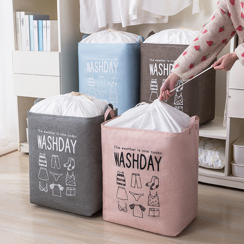 Big Mac Storage Bag Dirty Clothes Basket Cotton and Linen Storage Basket Foldable Tut Dirty Clothes Basket Storage Box Clothes Storage Bucket