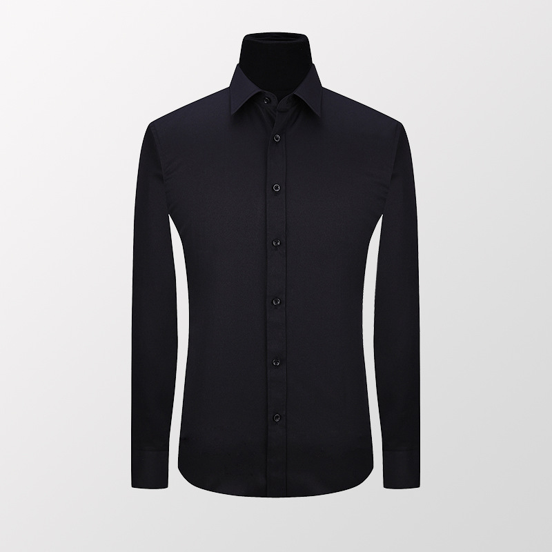 Four Seasons camisa blanca de los hombres de negocios novio mejor hombre de color sólido de manga larga slim fit camisa más tamaño ropa de los hombres