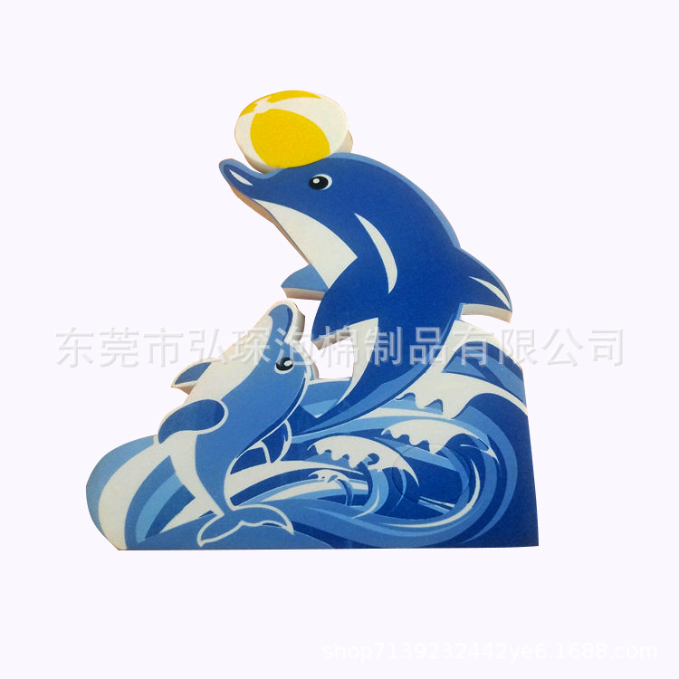 eva门卡动物卡通型家庭装饰品 磁铁款海绵鲸鱼玩具冲压成型可定