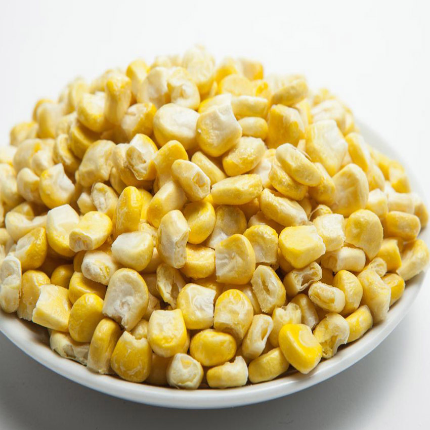 Dehydrated corn kernels ready-to-eat fruit sweet corn kernels manufacturer wholesale snack juice dehydrated corn