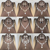 Wedding dress for bride, accessory, earrings, necklace, set, chain, simple and elegant design, wholesale