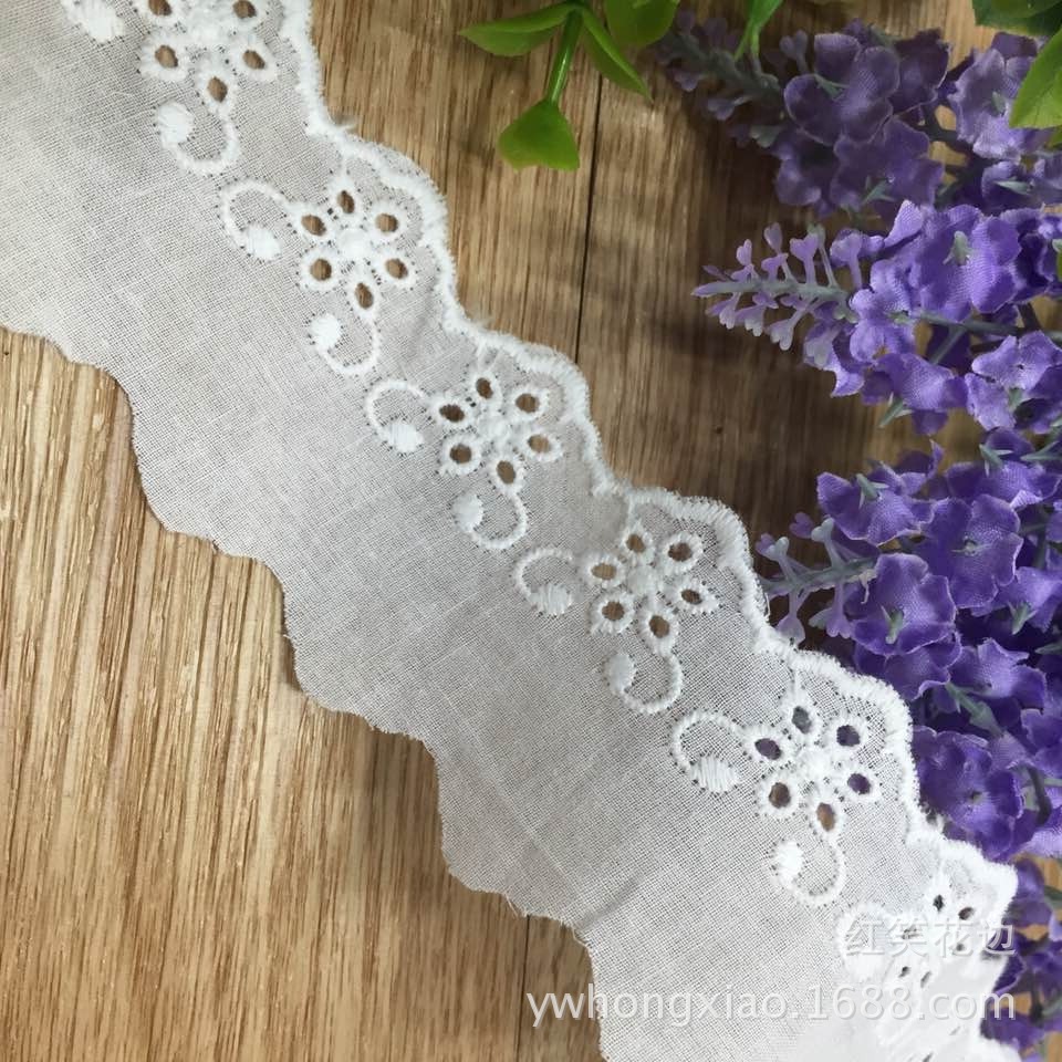 厂家直销现货全棉布刺绣花边 空气月子服家居服 手感品质柔软舒适