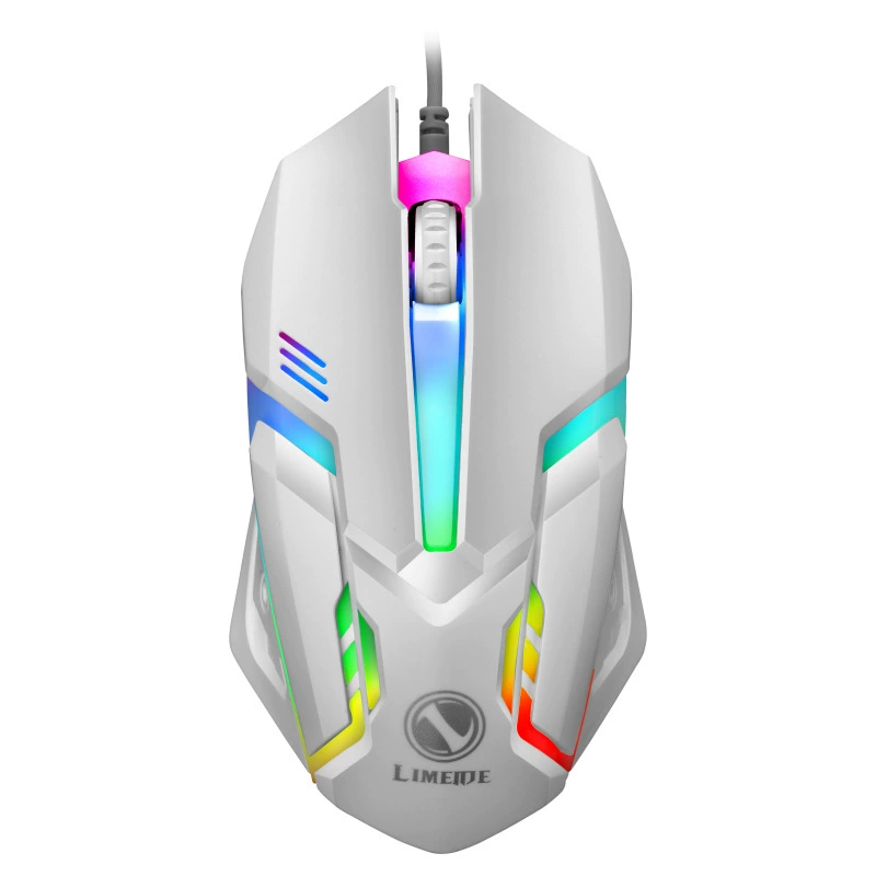Комплект клавиатура и мышь GTX300, проводной USB-игровой набор, RGB подсветка, варианты белый/черный
