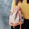 Scandinavian small cosmetic bag, small bag, capacious linen bag, Nordic style, drawstring