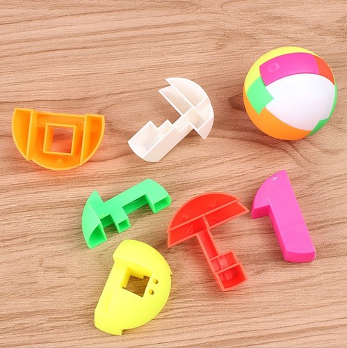 Keychain square magic ruler puzzle Kongming lock Luban lock empty city plan round adult disassembly and assembly toys unlocking toys