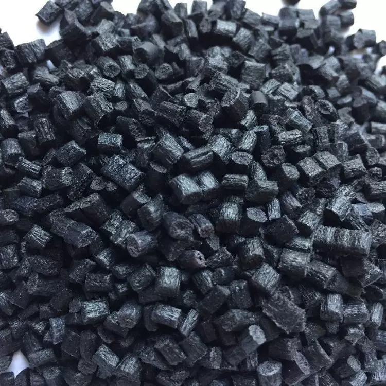 黑色PA6加纤再生回料塑料颗粒 注塑挤出隔热条用PA6/PA66加纤料
