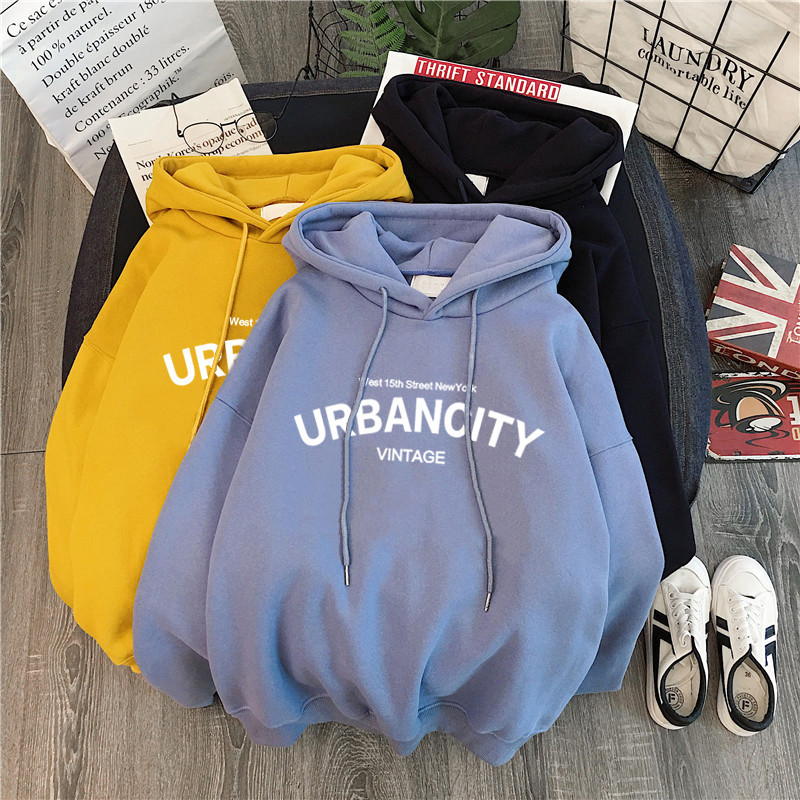 Otoño e invierno forrado de lana engrosada suéter de las mujeres sueltas de manga larga con capucha superior CEC abrigo de moda ins Comercio exterior transfronterizo image 5