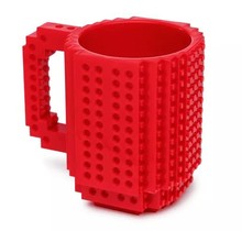 厂家现货塑料乐高MUG积木杯DIY拼装杯咖啡杯创意马克杯随手水杯