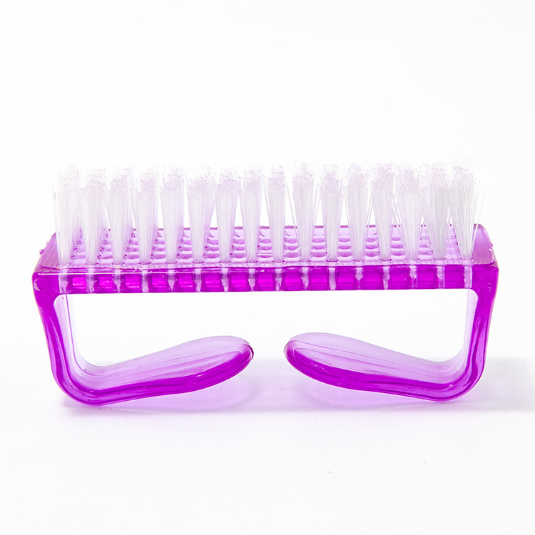 Herramientas de uñas cepillo de cuerno de plástico grande polvo de uñas cepillo de polvo cepillo de cuerno Limpieza de uñas Herramientas de limpieza