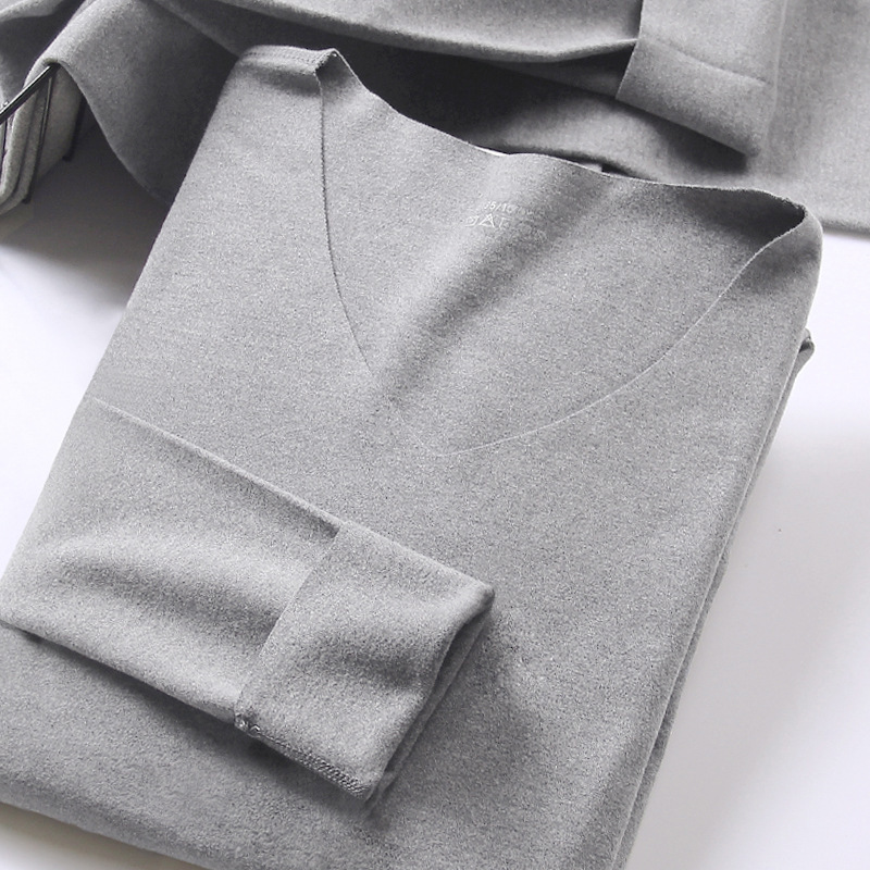 Men's Seamless Thermal Underwear Autumn Clothes Autumn Pants Set Thin Women's Couple Slim Heating Base Fiber