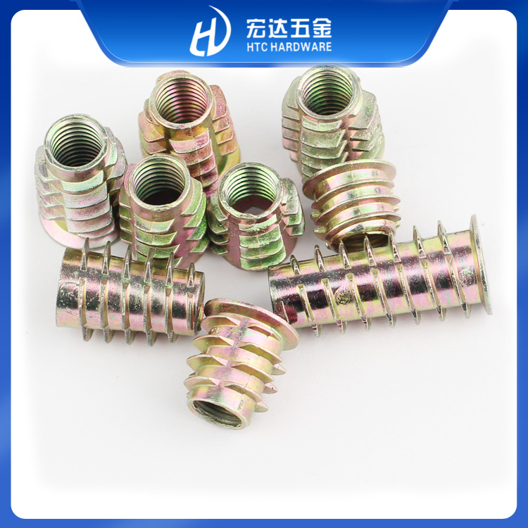 带介锌合金内外牙螺母M4M5M6M8M10无介直通螺母梯形封底螺母刺母
