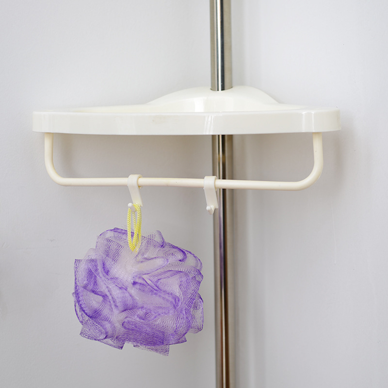 Tiempo feliz baño Baño esquina estante de la esquina de almacenamiento rack baño retráctil rack de almacenamiento