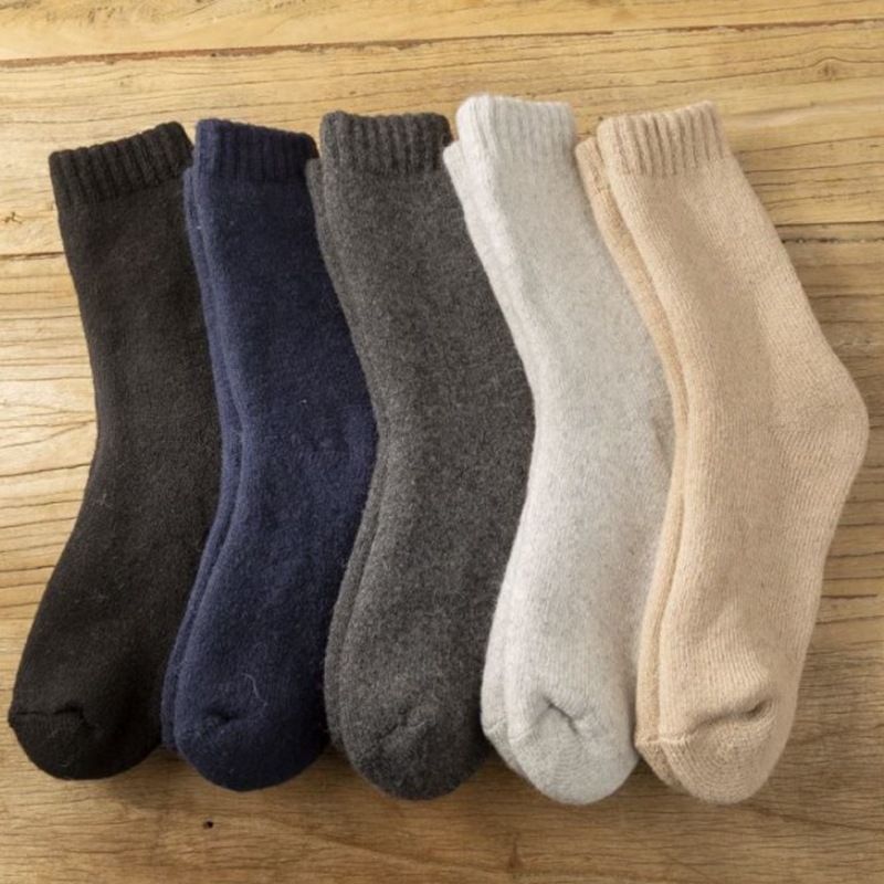 1 par de lote súper gruesos calcetines de lana de invierno cálido grueso calcetines de lana hombres forrado de lana gruesa Terry calcetines al por mayor