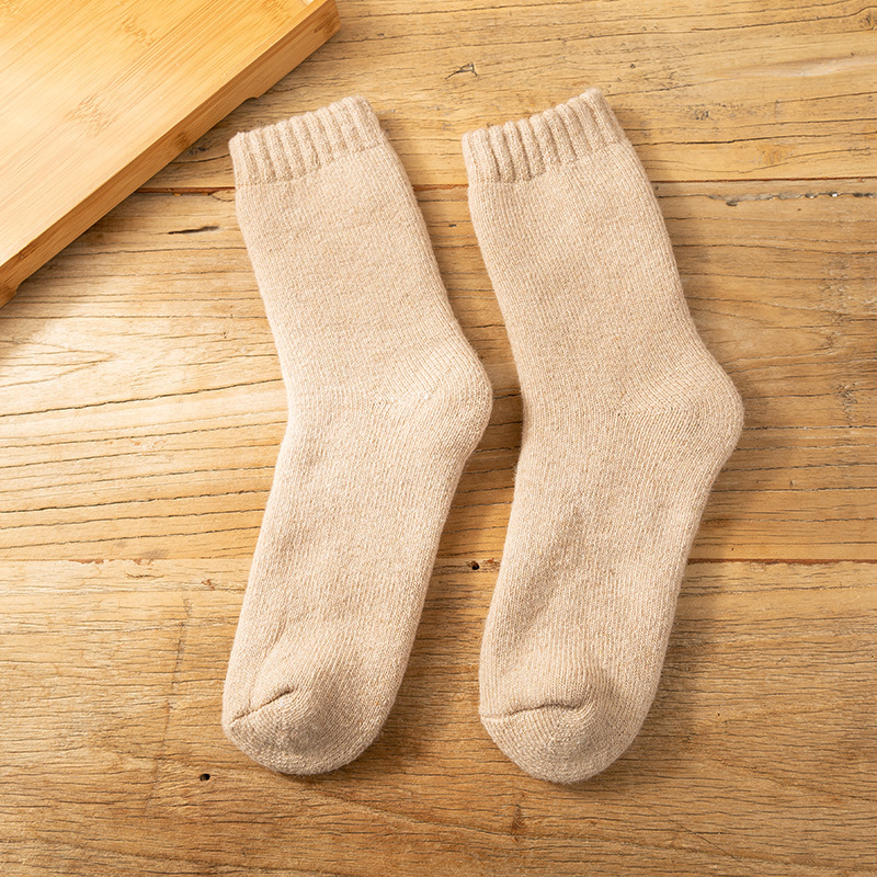 1 par de lote súper gruesos calcetines de lana de invierno cálido grueso calcetines de lana hombres forrado de lana gruesa Terry calcetines al por mayor