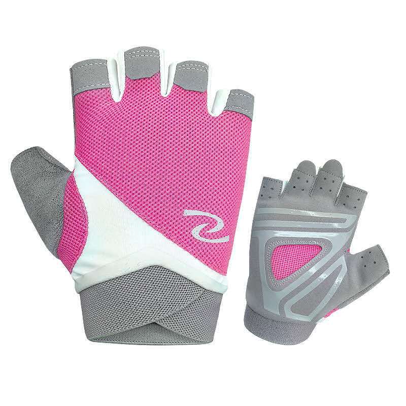 Hombres y mujeres guantes de fitness nueva yoga bicicleta deportes al aire libre ciclismo transpirable fino sol-prueba medio dedo guantes