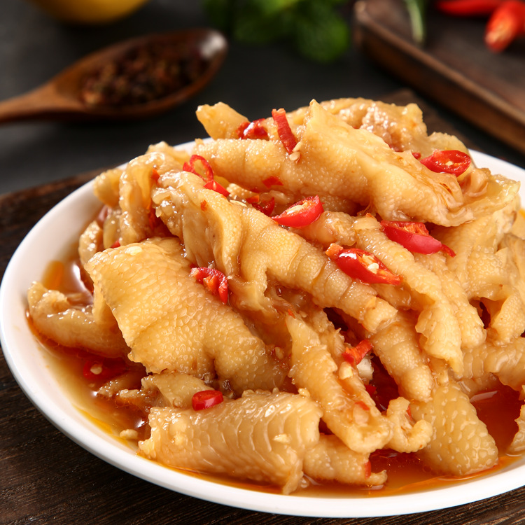 酸辣无骨鸡爪罐装网红快手抖音甜辣柠檬凤爪带骨鸡爪去骨凤爪零食