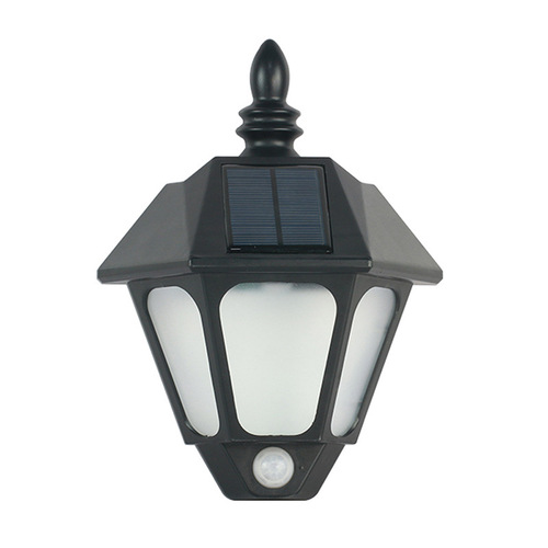 Solar outdoor wall lamp intelligent induction light control waterproof and high temperature resistant villa garden decoration outdoor courtyard wall lamp