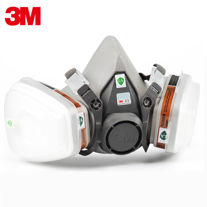 3M6200 + 6005 Anti-Virus máscara anti-formaldehído/Decoración de vapor orgánico fábrica química máscara protectora