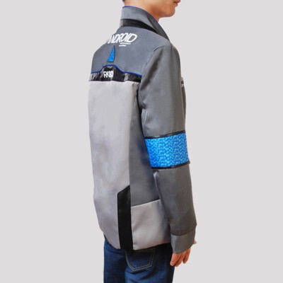 Detroit Become Human Connor cosplay outfit, bionic character, anime-style clothes, Kara cosplay, jacket, black tie.