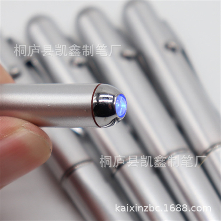 Amazon venta al por menor invisible luz LED pluma plata dinero detector pluma púrpura luz UV contraseña espía pluma envío rápido