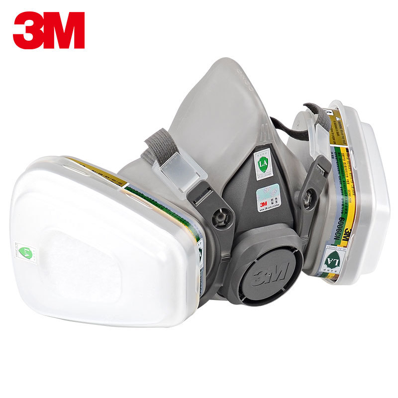3M6200 + 6006 máscara de gas máscara de pintura en aerosol máscara de gas cloruro de hidrógeno amoníaco metilamina formaldehído