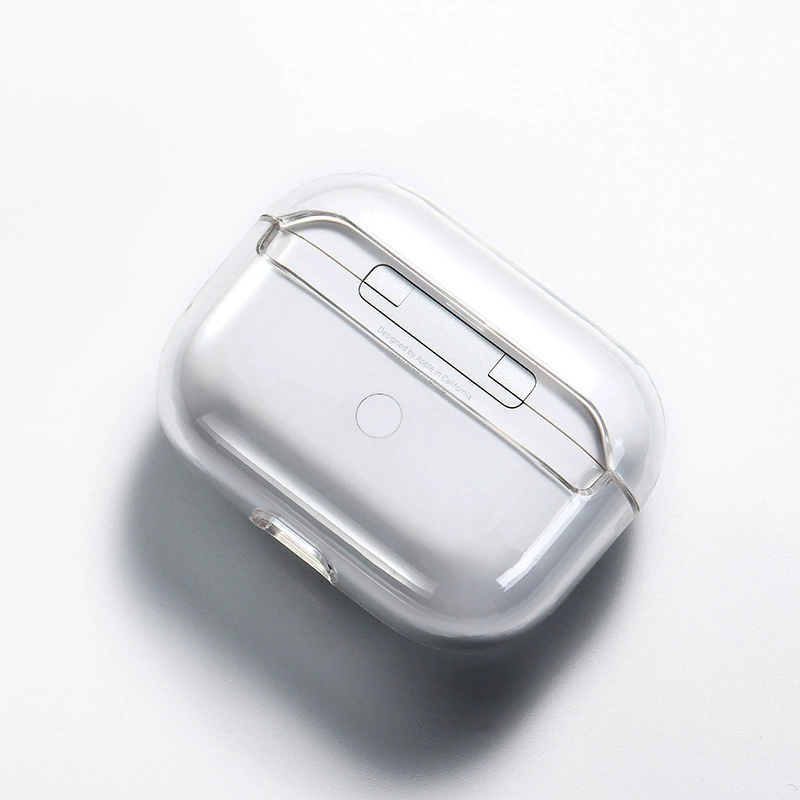 Protective case (Apple AirPods Pro2) transparent TPU/PC, hard/soft shell, lanyard options