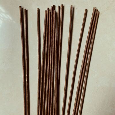 纸苞3号花杆直径3MM长60CM仿真木棉花香皂咖啡色花杆