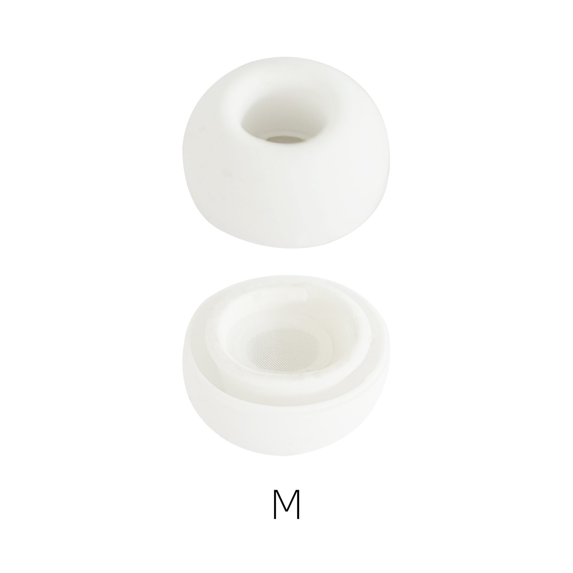 Adecuado para Airpods Pro 2 Generación grande, mediano y pequeño blanco silicona auricular Apple Bluetooth con tapones para los oídos de gasa