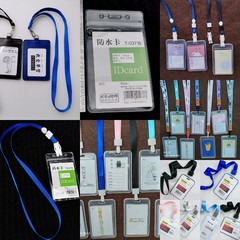 Passage Pass Holder Necklace Strap, Cute Student School ID Card Case, Bus Card Holder New Work Card Strap