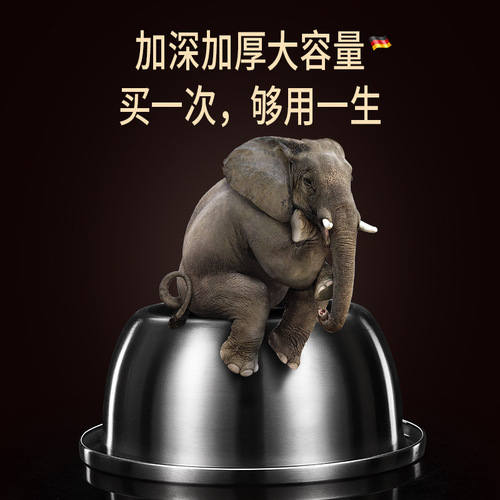 SSGP stainless steel basin kitchen household cooking soup basin vegetable basin thickened round seasoning and noodle egg beating basin
