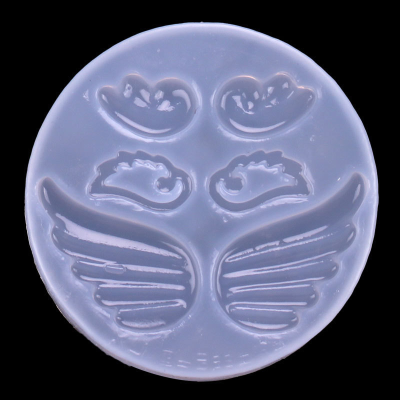 Espejo hecho a mano material cristal epoxi UV pegamento Mesa teléfono móvil Shell decorativo alas de plumas molde de silicona líquida