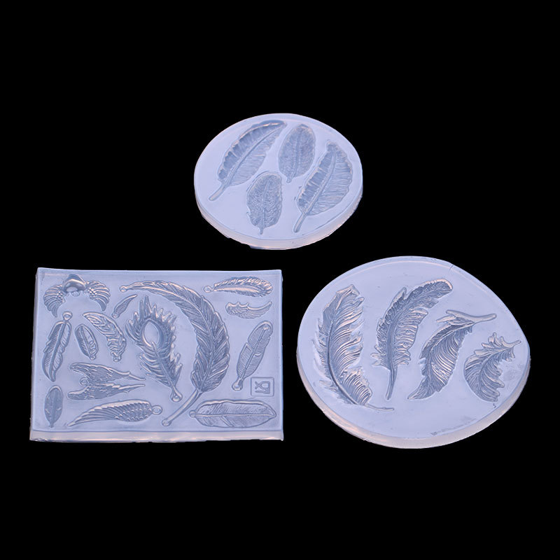 Espejo DIY cristal epoxi hoja de arce molde espejo Rosa hoja de tortuga hoja de silicona molde