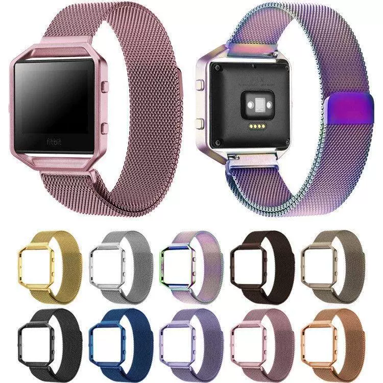 Фабричный прямой Fitbit Blaze умный ремешок для часов Миланская нержавеющая сталь магнитный металлический ремешок для часов