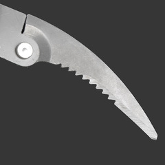 Wholesale stainless steel water plant anchor knife Fishing wire saw-tooth grass cutting knife Fishing gear baiting supplies